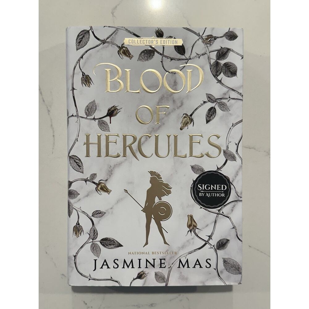 Signed-First Edition-Blood of Hercules by Jasmine Mas-Sprayed Edge-AUTOGRAPH #2